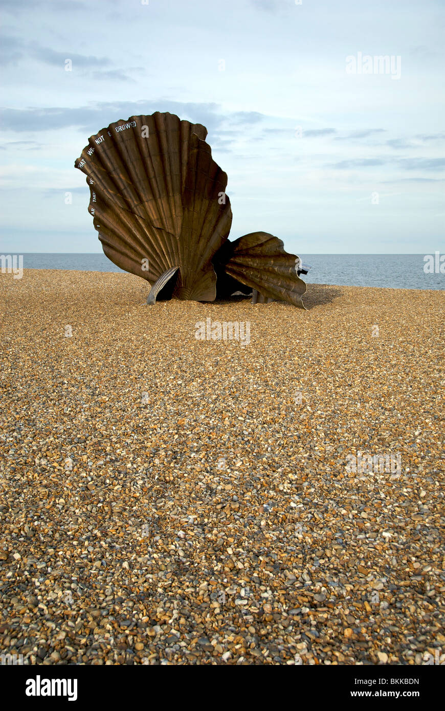 Maggie Hamblin Shell Sculpture Aldeburgh Suffolk UK Beach Sea Front Stock Photo Alamy