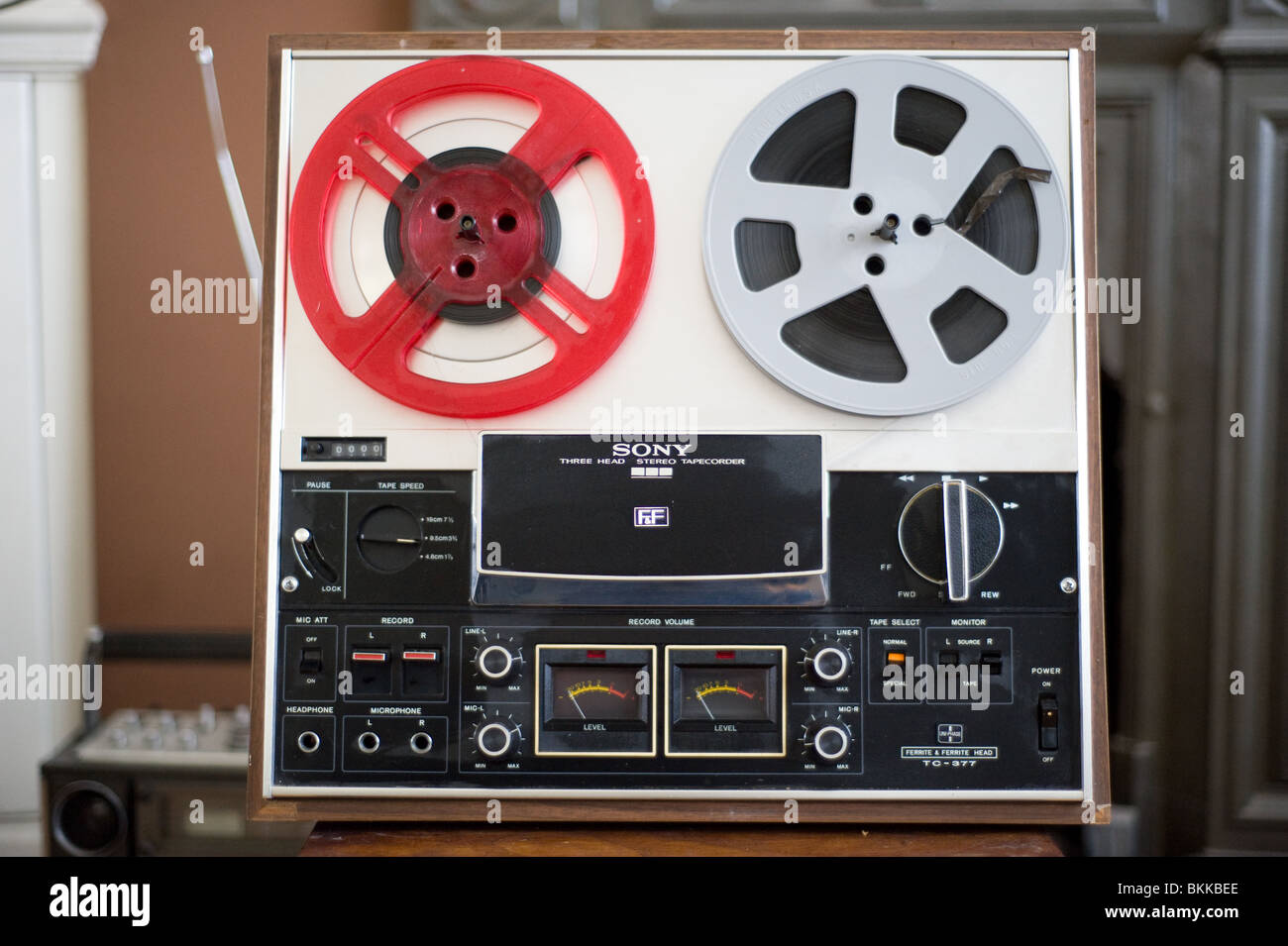 Reel to Reel Tape player Stock Photo