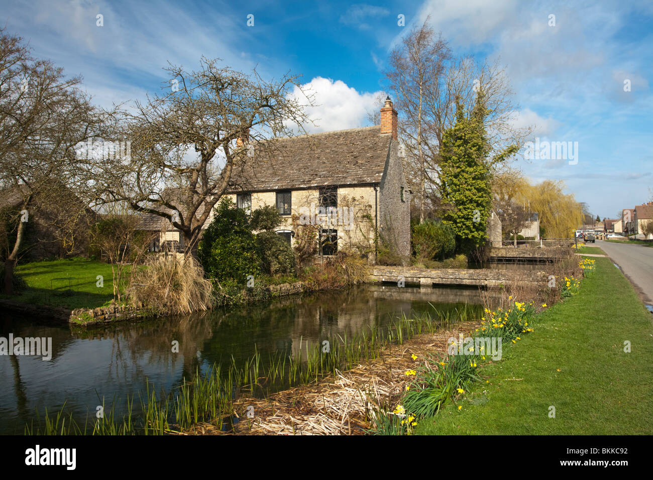 Traditional Cotswold cottage on the banks of the Upper Thames on High