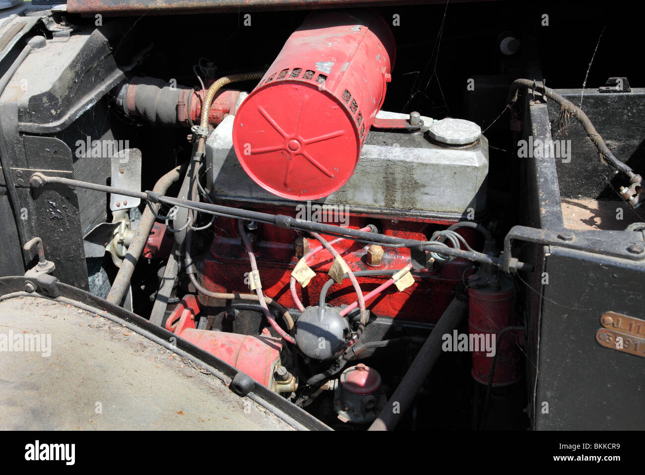 Engine of a 1947 Triumph Razoredge Stock Photo