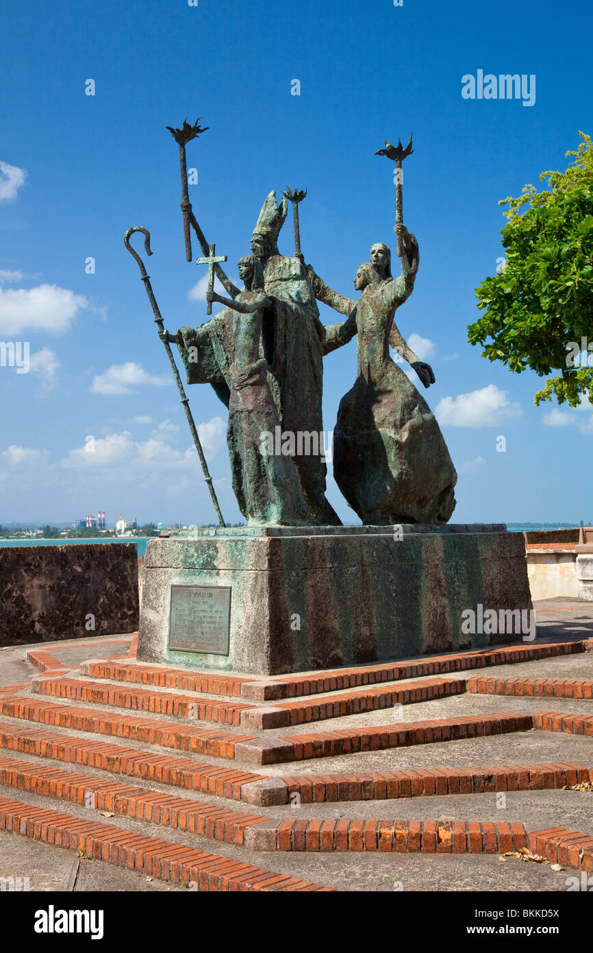 Rogativa sculpture in Old San Juan, Puerto Rico, West Indies Stock