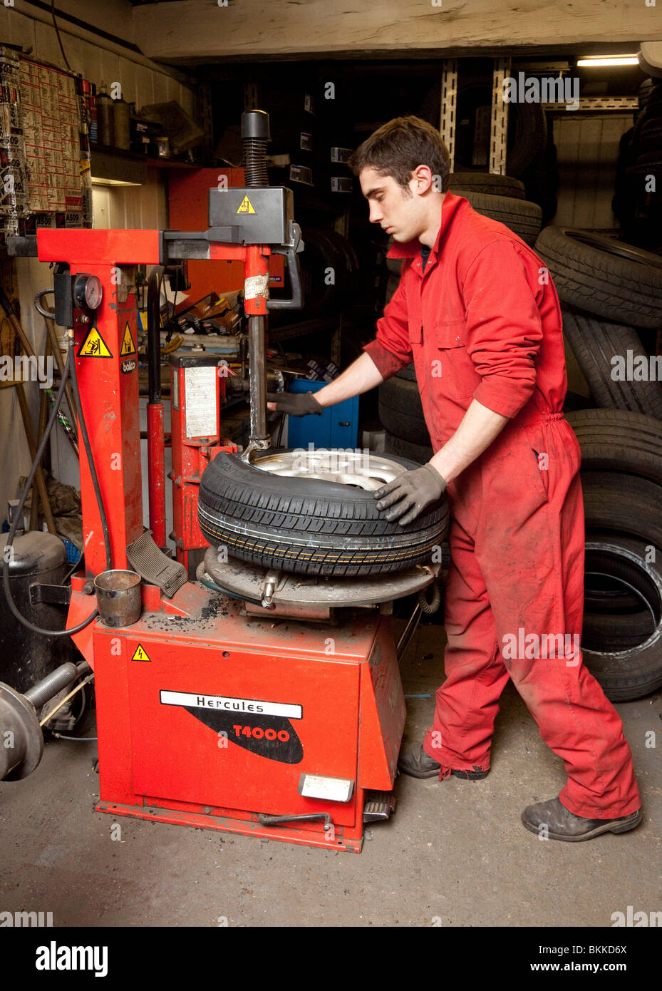 European workers mechanics installing hires stock photography and