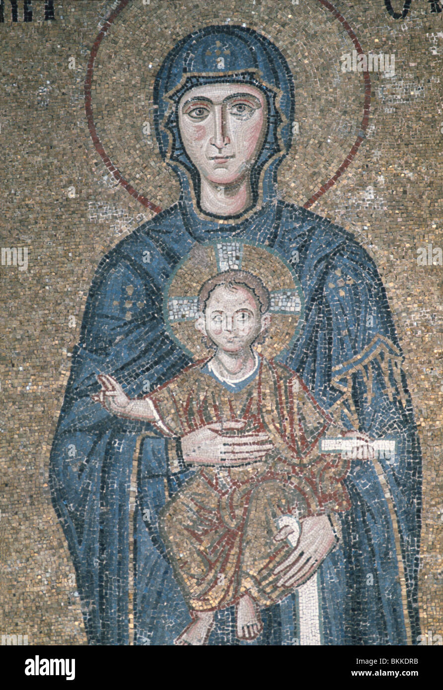 Virgin and Child, detail from mosaic with Emperor John Comnenus and