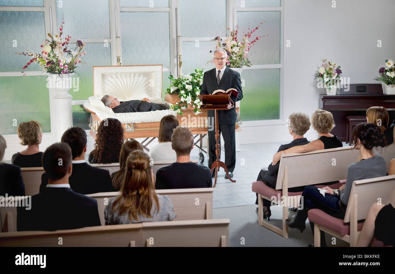 A Funeral Service Stock Photo Alamy