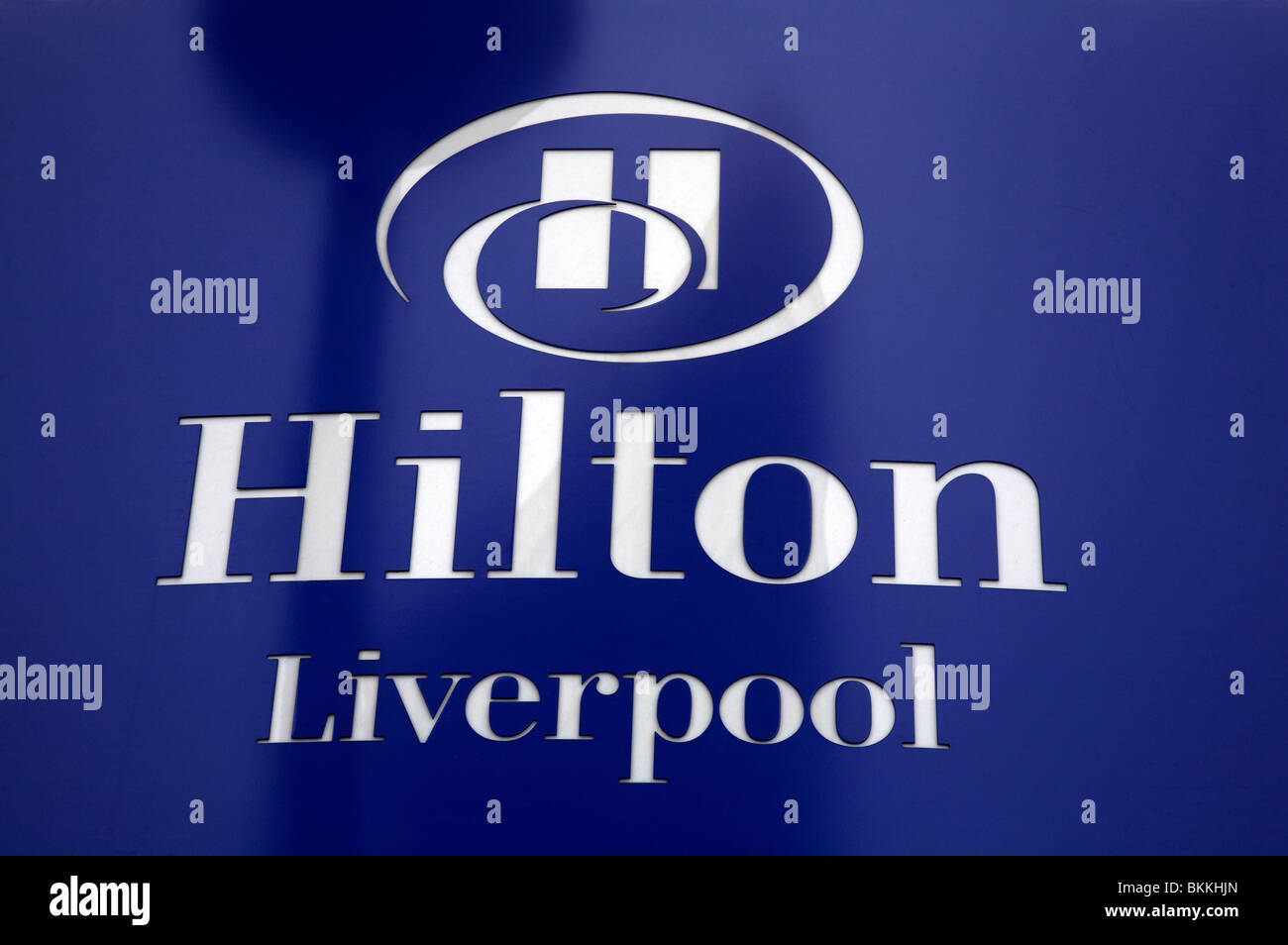 Liverpool Hilton hotel logo Stock Photo