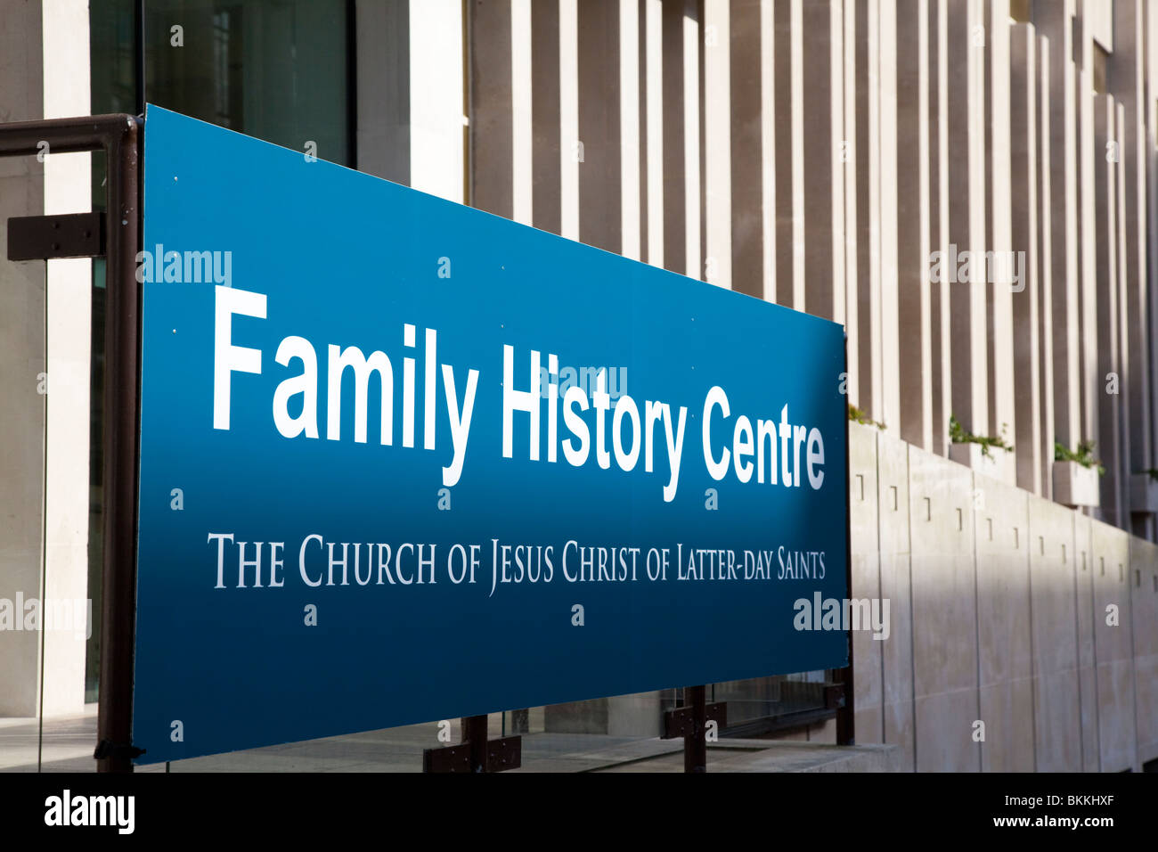 Family History Centre at The Church of Jesus Christ of the Later-day Saints, Exhibition Road, London UK. Stock Photo
