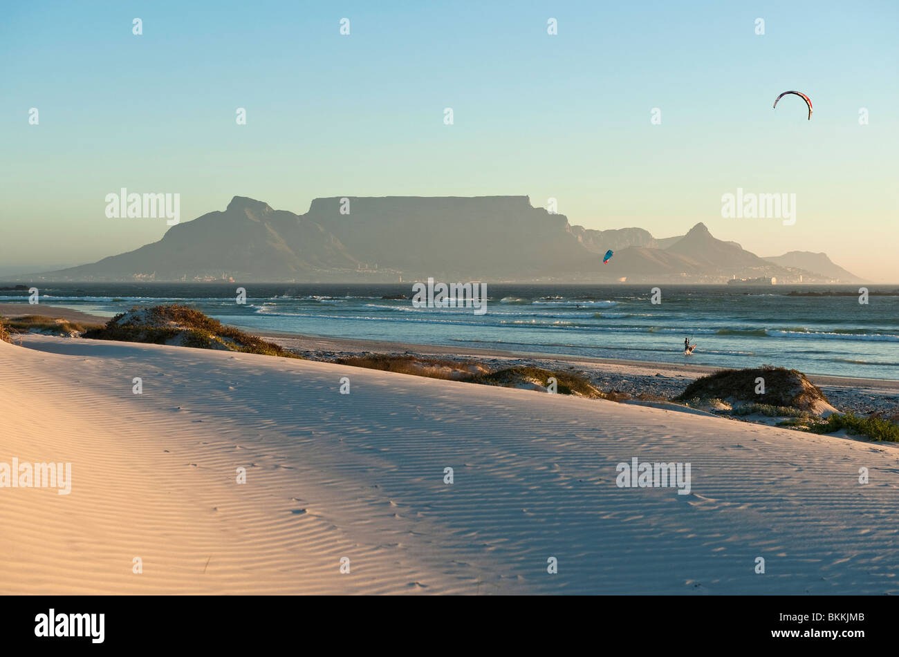 Spectacular View of Table Mountain from Big Bay at Sunset. Cape Town, South  Africa Stock Photo - Alamy
