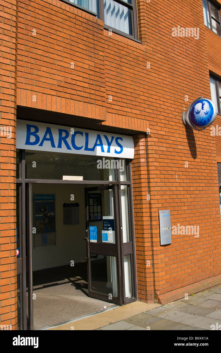 Entrance To A Branch Of Barclays Bank Stock Photo Alamy