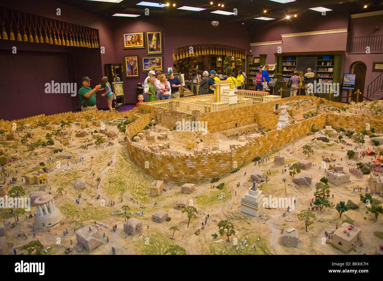 Model of Jerusalem in AD66 in the Holy Land Experience attraction in Orlando Florida Stock Photo