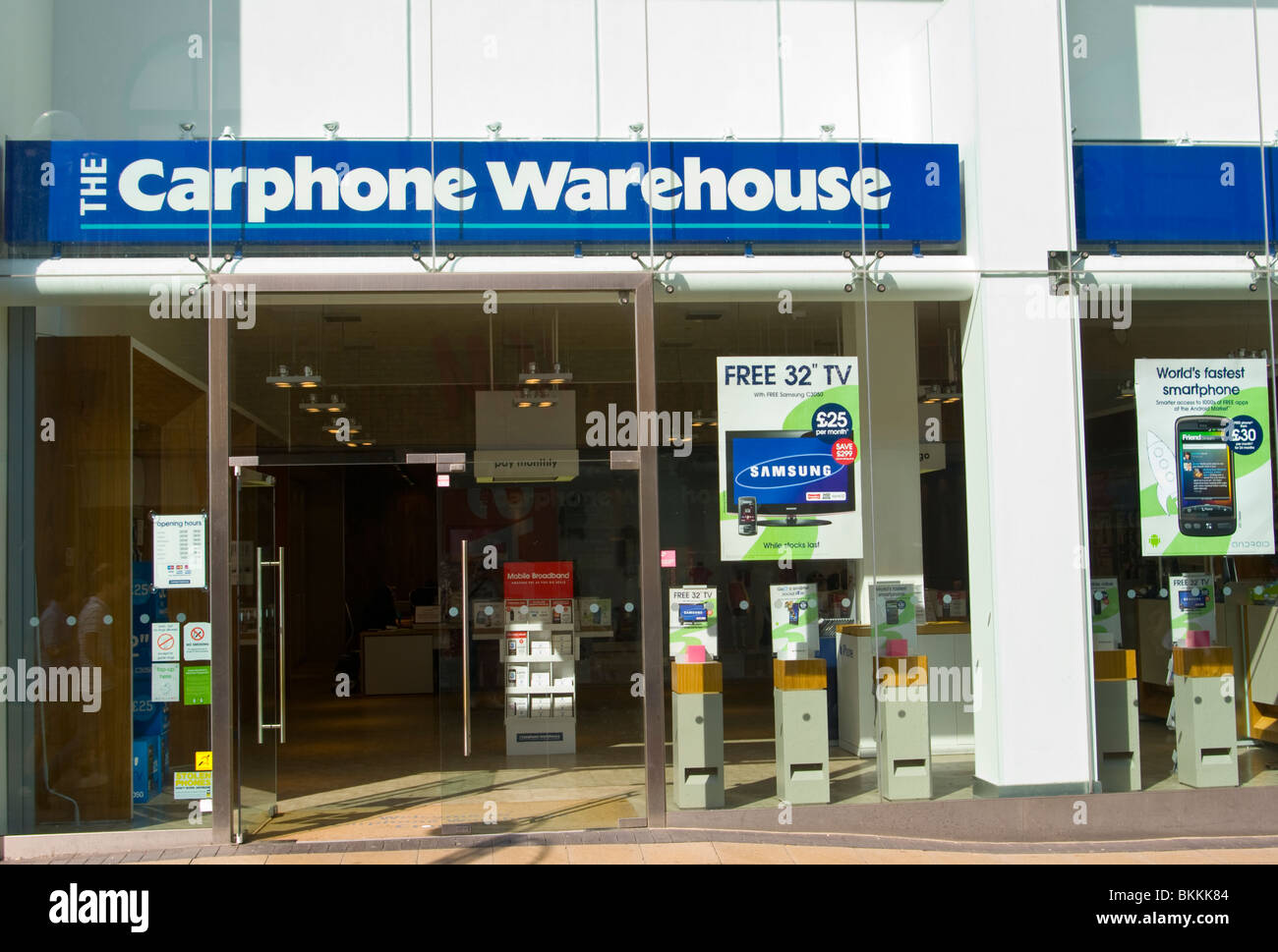 Front Of A Carphone Warehouse Shop Stock Photo