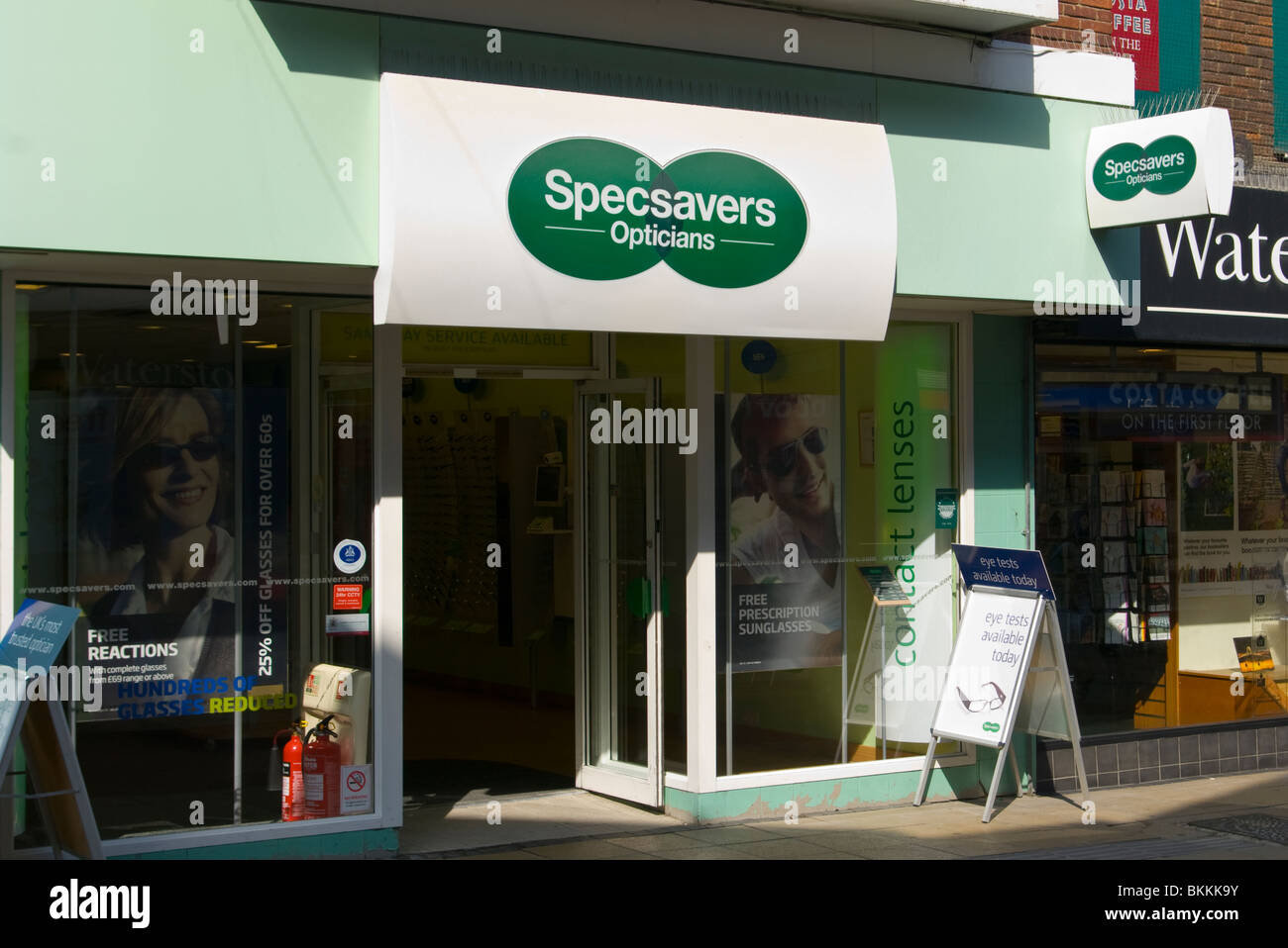 Front Of A Specsavers Opticians Stock Photo