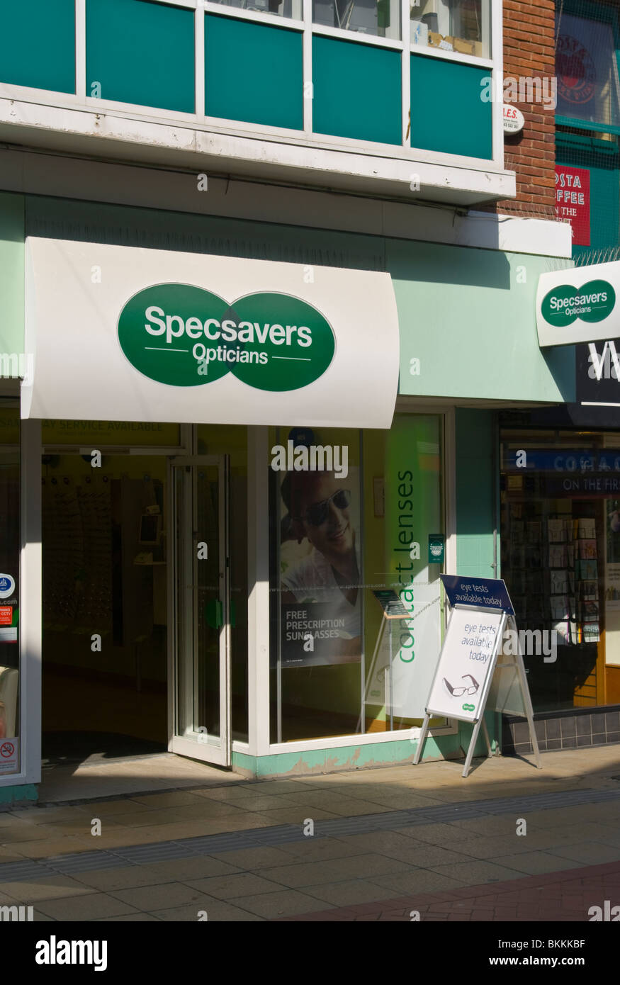 Front Of A Specsavers Opticians Stock Photo