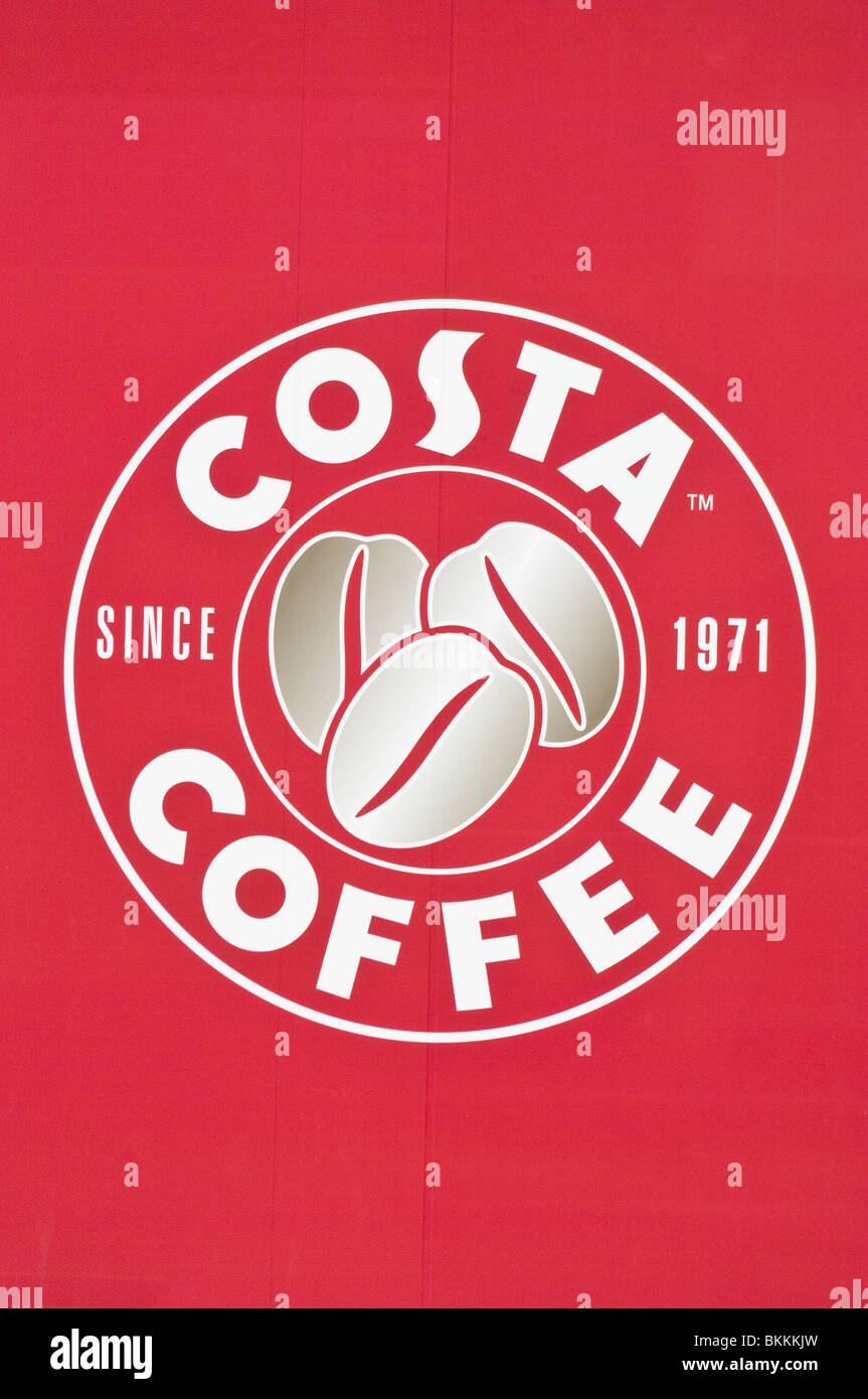 Costa Coffee Sign Stock Photo