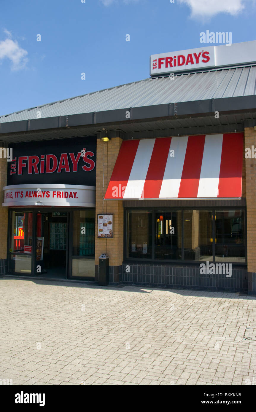 T.G.I. Fridays Restaurant Stock Photo