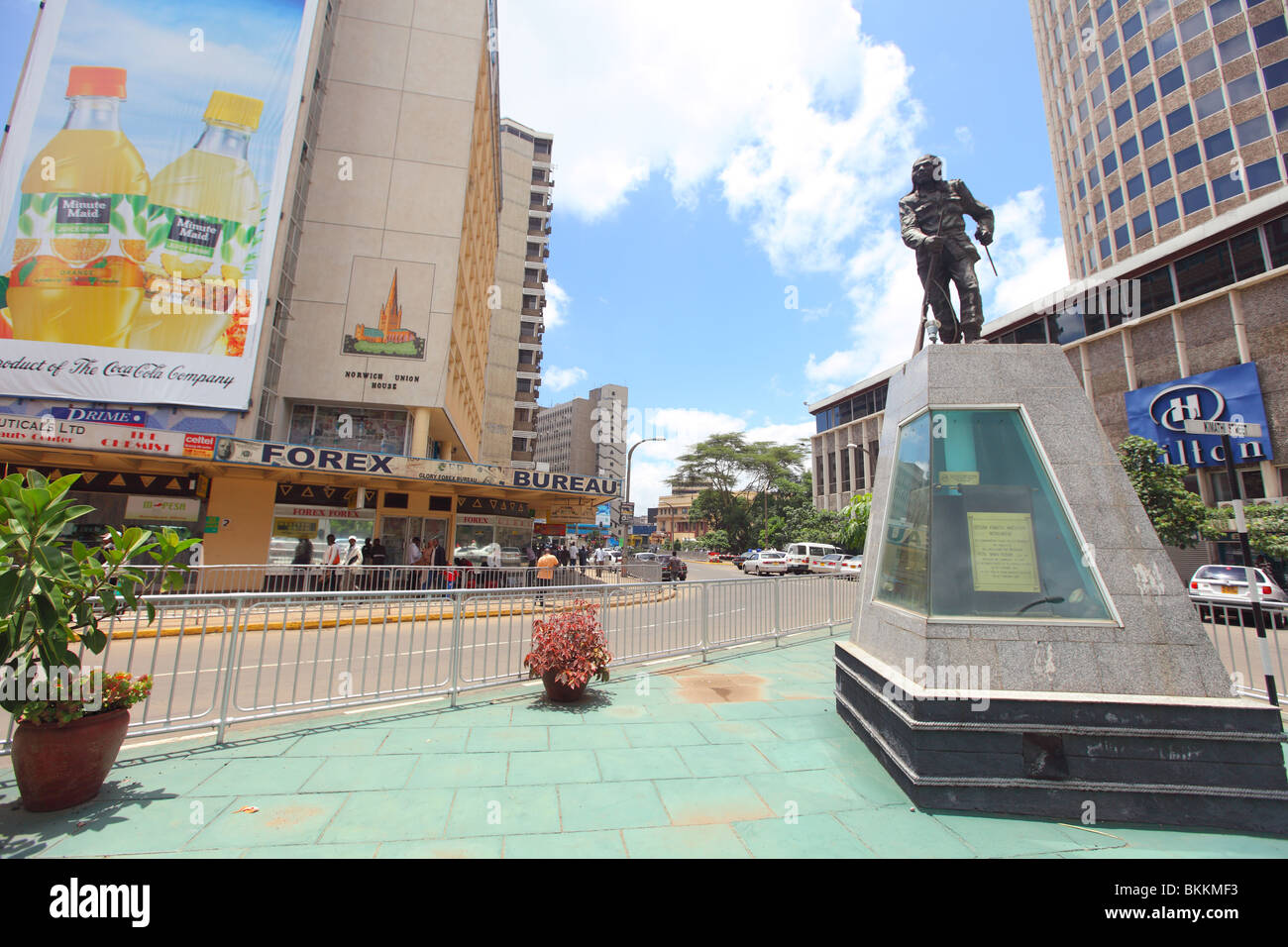 Nairobi Kenya East Africa Downtown Nairobi Hilton Hotel Stock - 