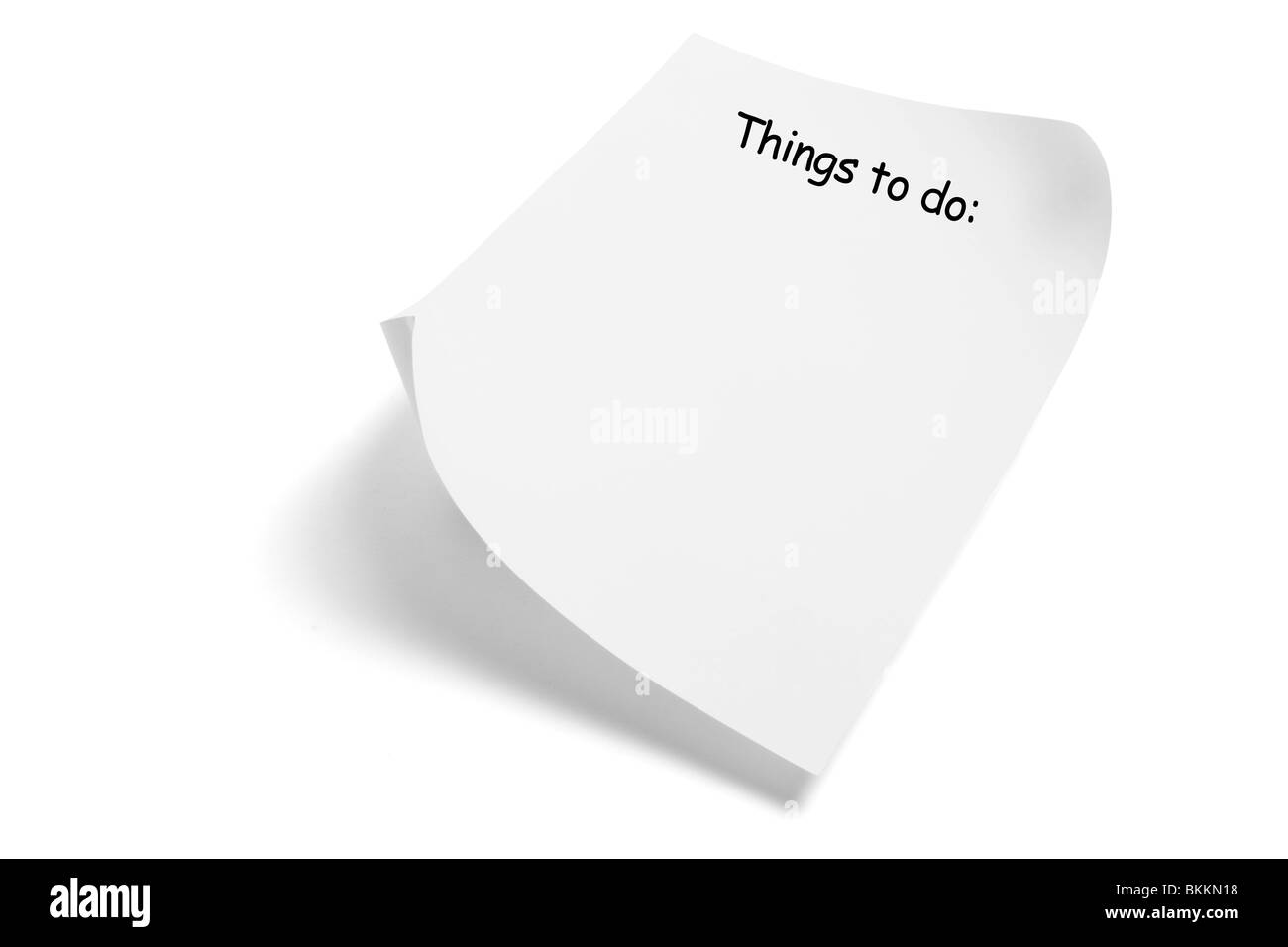 Things to Do Reminder Stock Photo Alamy