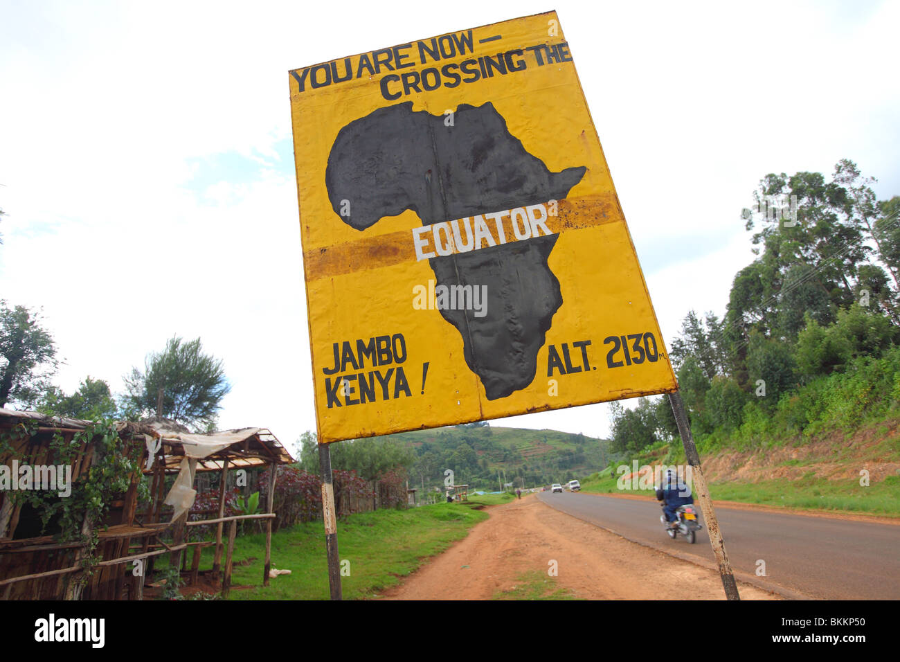 Kenya, Africa, along the B5, area of Nyahururu, highlands, Equator