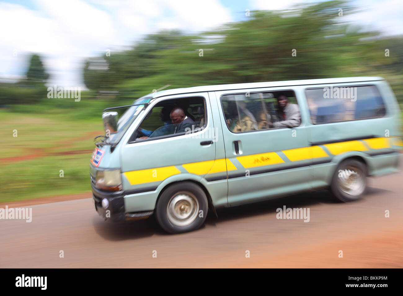 Kenya, transportation truck highlands of Karatina Stock Photo