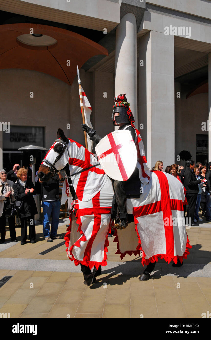 St Georges Day parade in the City of London Stock Photo