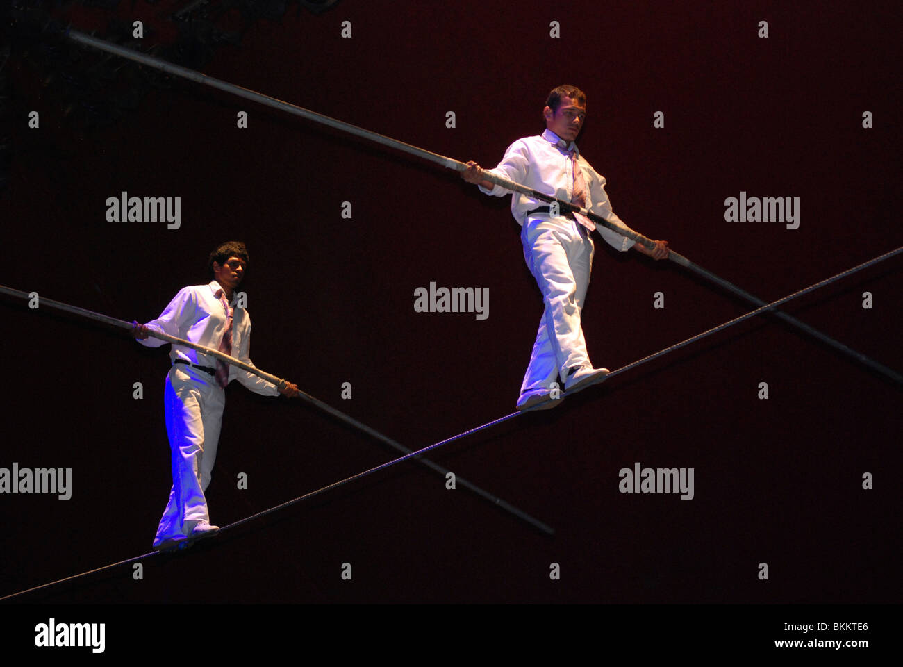 Tight rope circus hi-res stock photography and images - Alamy