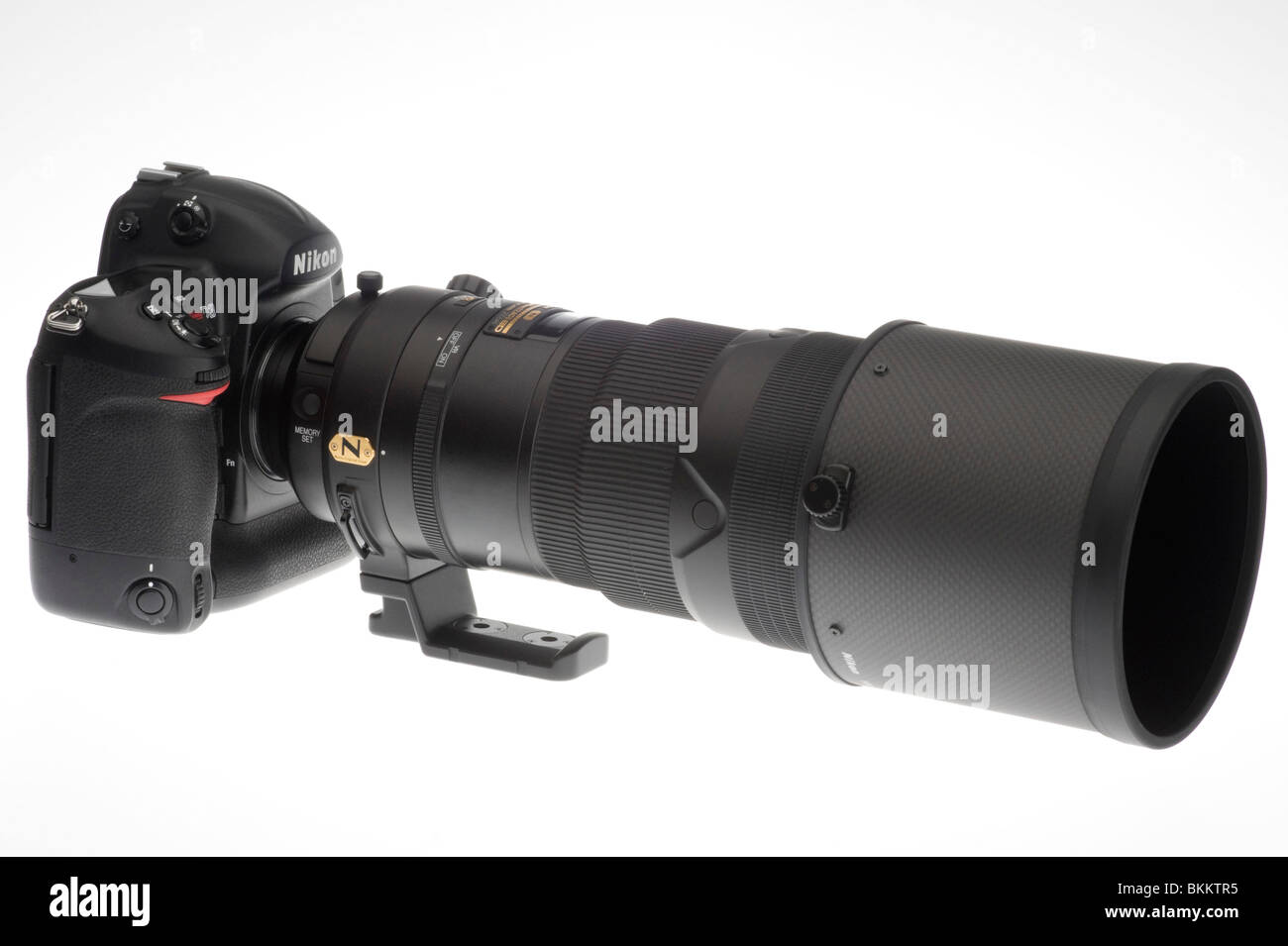 DSLR interchangeable lens - 300mm f/2.8 Nikkor VRII Stock Photo