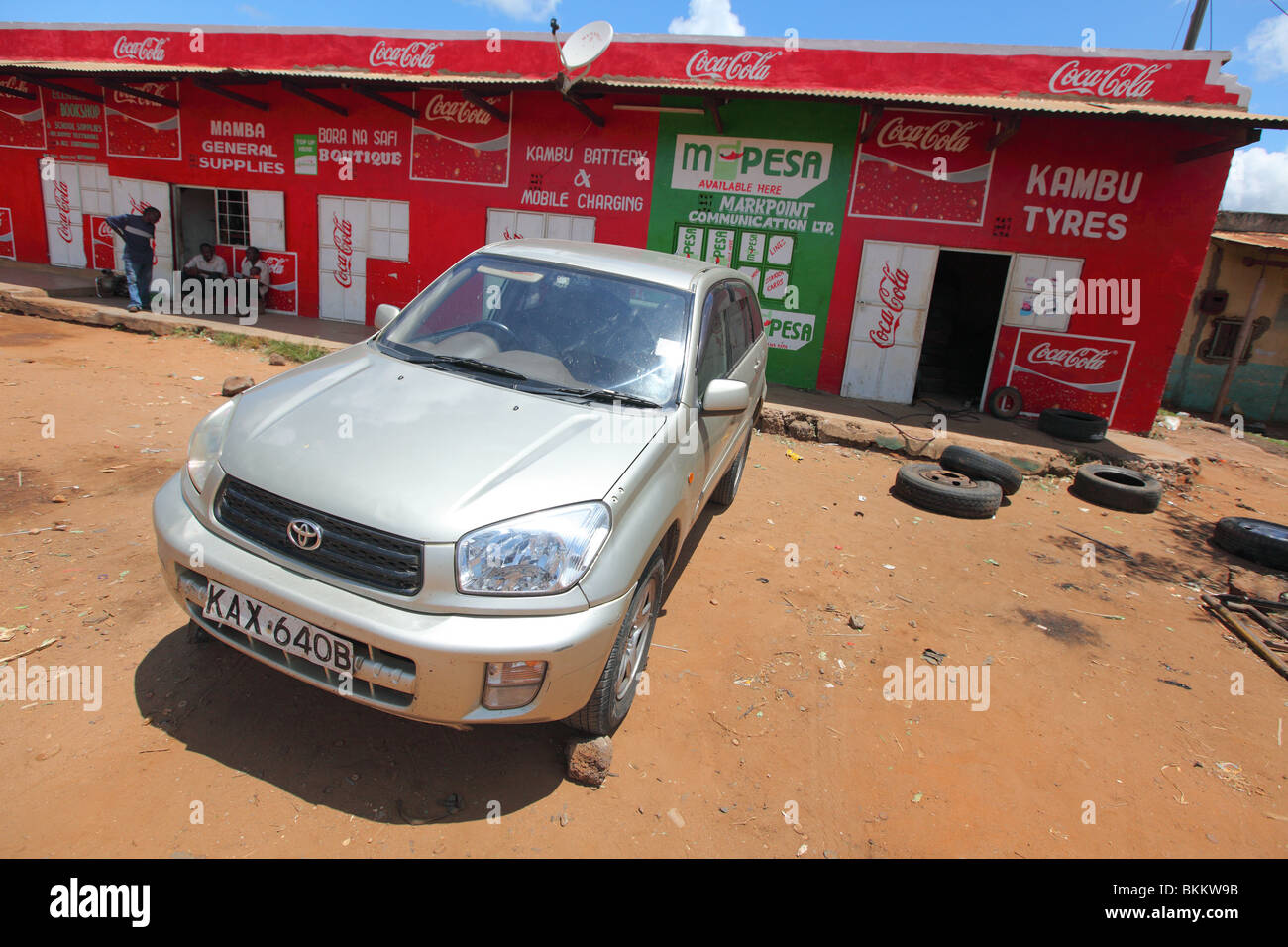 Kenya, Africa, car toyota rav, breakdown, rental car, flat tire puncher