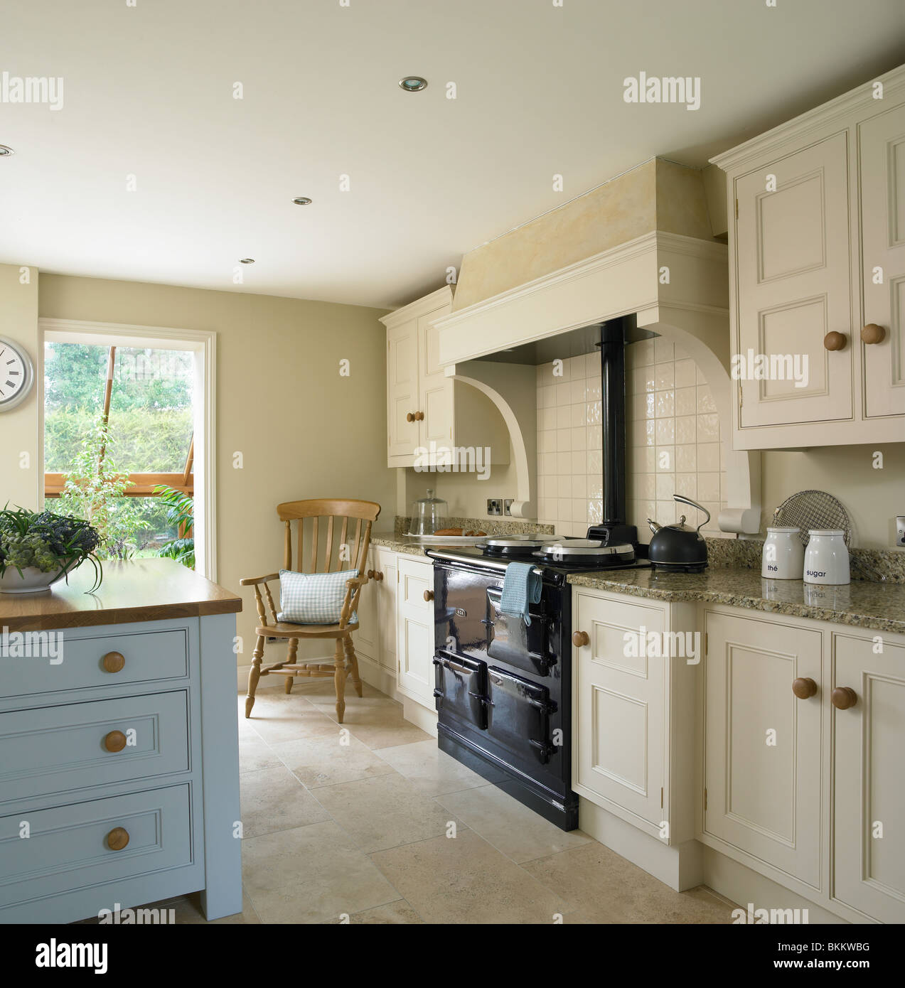 Kitchen in a home in Dunadry, Co Antrim. Stock Photo