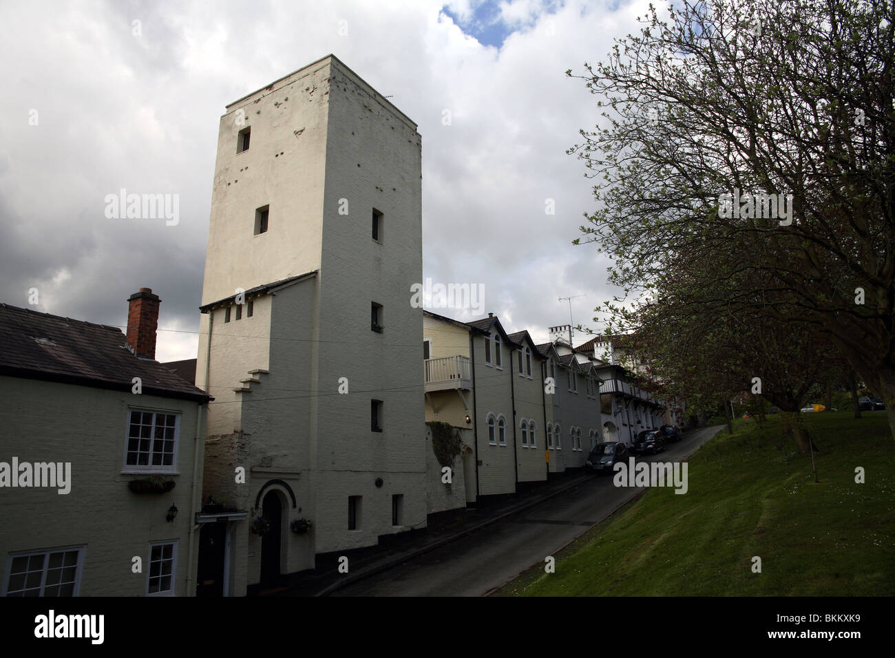 Old houses in the town of Knutsford Cheshire UK Stock Photo