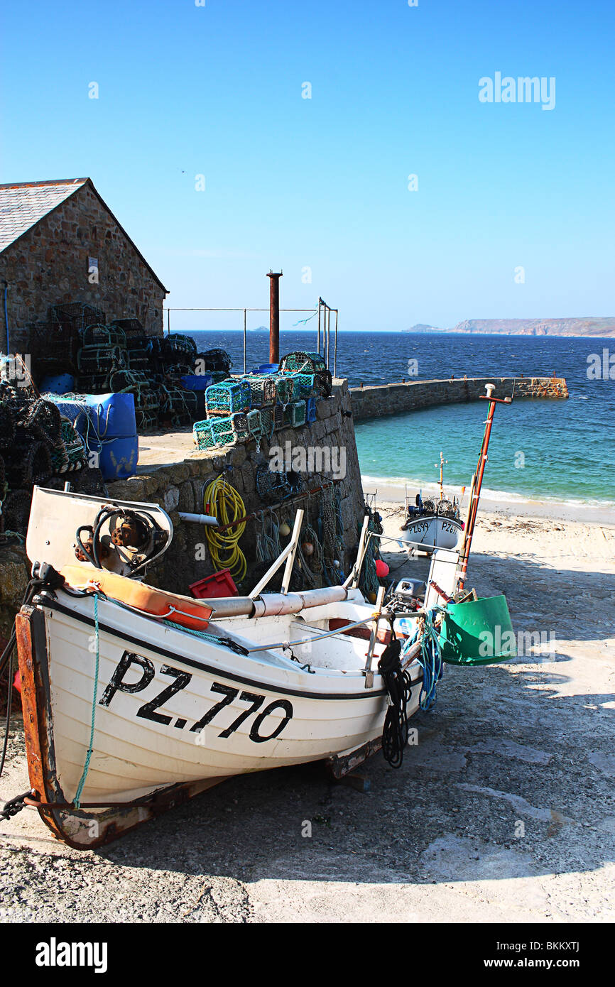 Boats at Sennen Cove, Cornwall Stock Photo