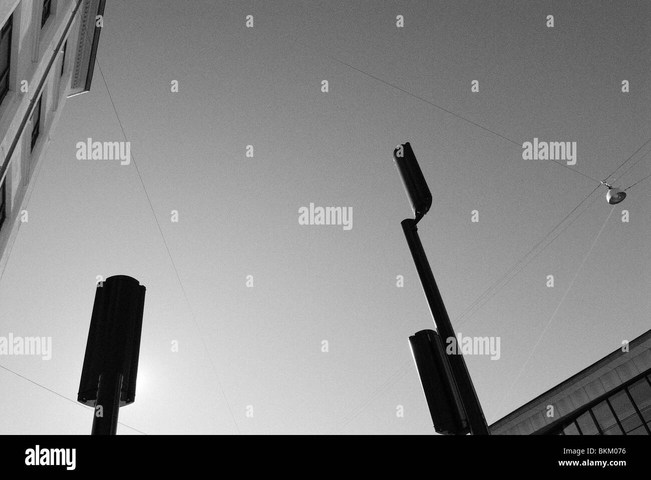 Traffic light copy space Black and White Stock Photos & Images - Alamy