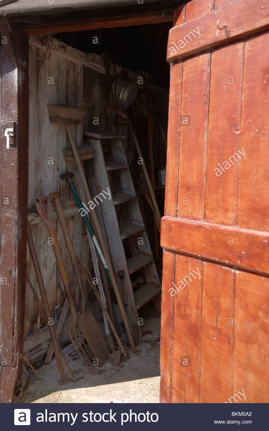 Garden Shed Door Open Stock Photos Garden Shed Door Open Stock