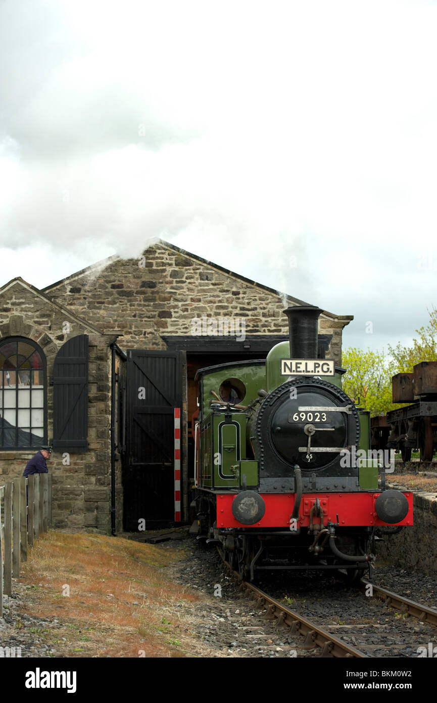 steam engine at Shildon national railway museum Durham UK Stock Photo