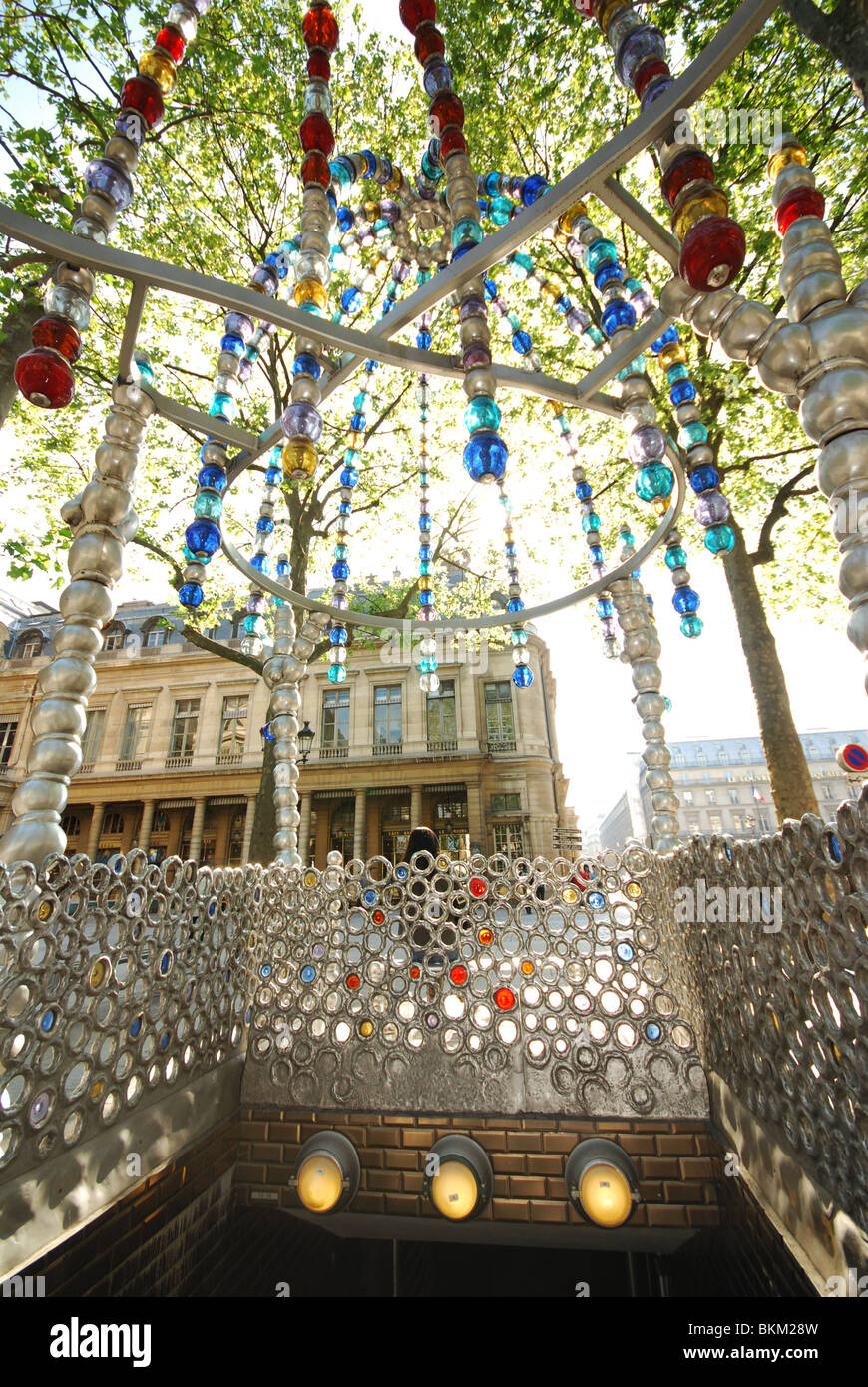 Palais Royal metro entrance at Place Colette Paris France Stock Photo