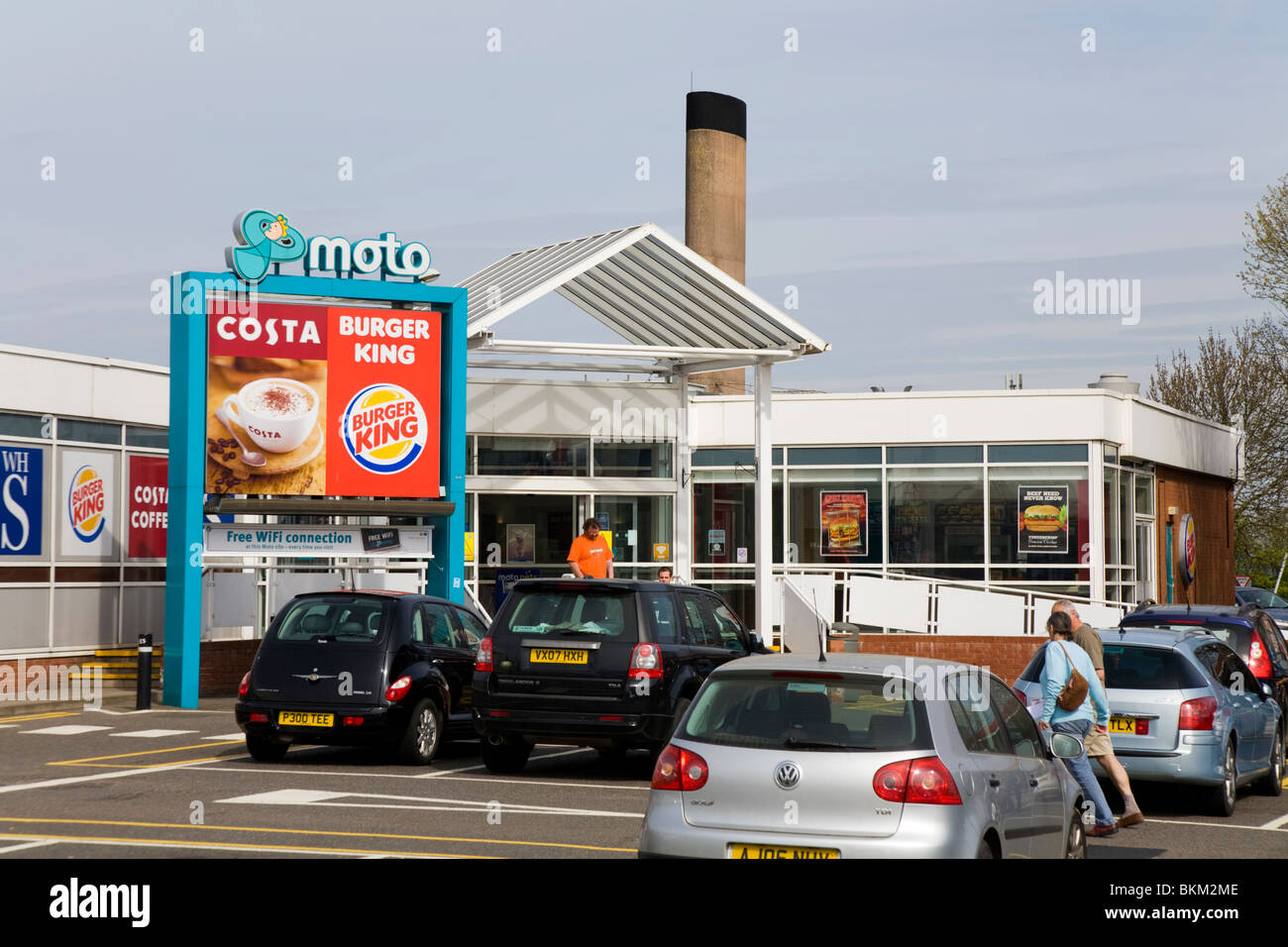 Frankley motorway Services, operated by MOTO, on the M5 motorway (near junction 3), North bound. UK. Stock Photo