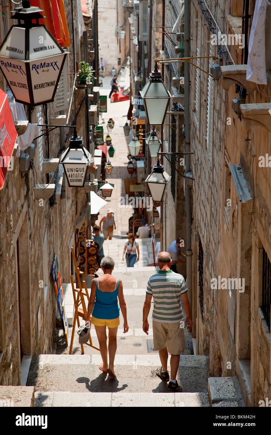 Historical center of Dubrovnik, Croatia Stock Photo