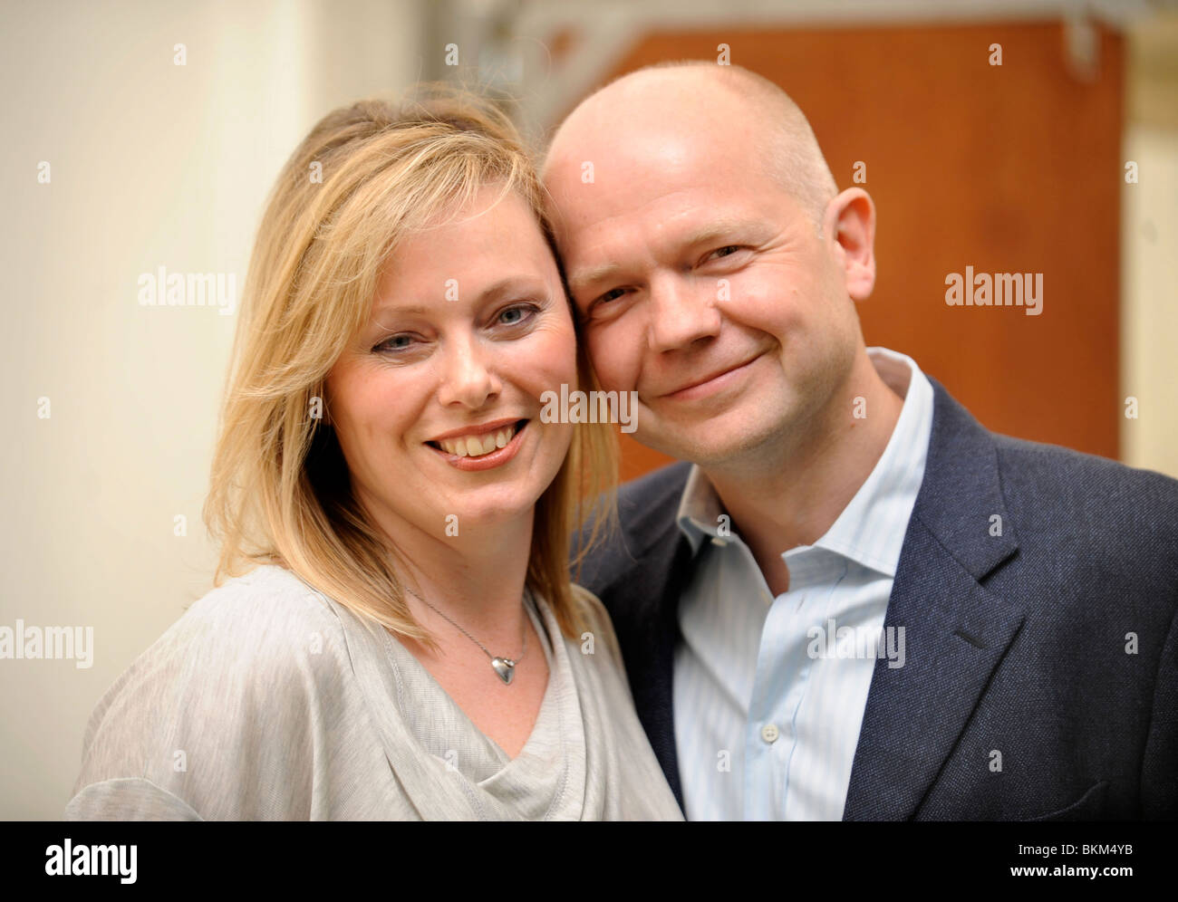 Ffion Hague at The Hay Festival, Hay-on-Wye Powys with husband William Hague where she launched her biography of Lloyd George Ma Stock Photo