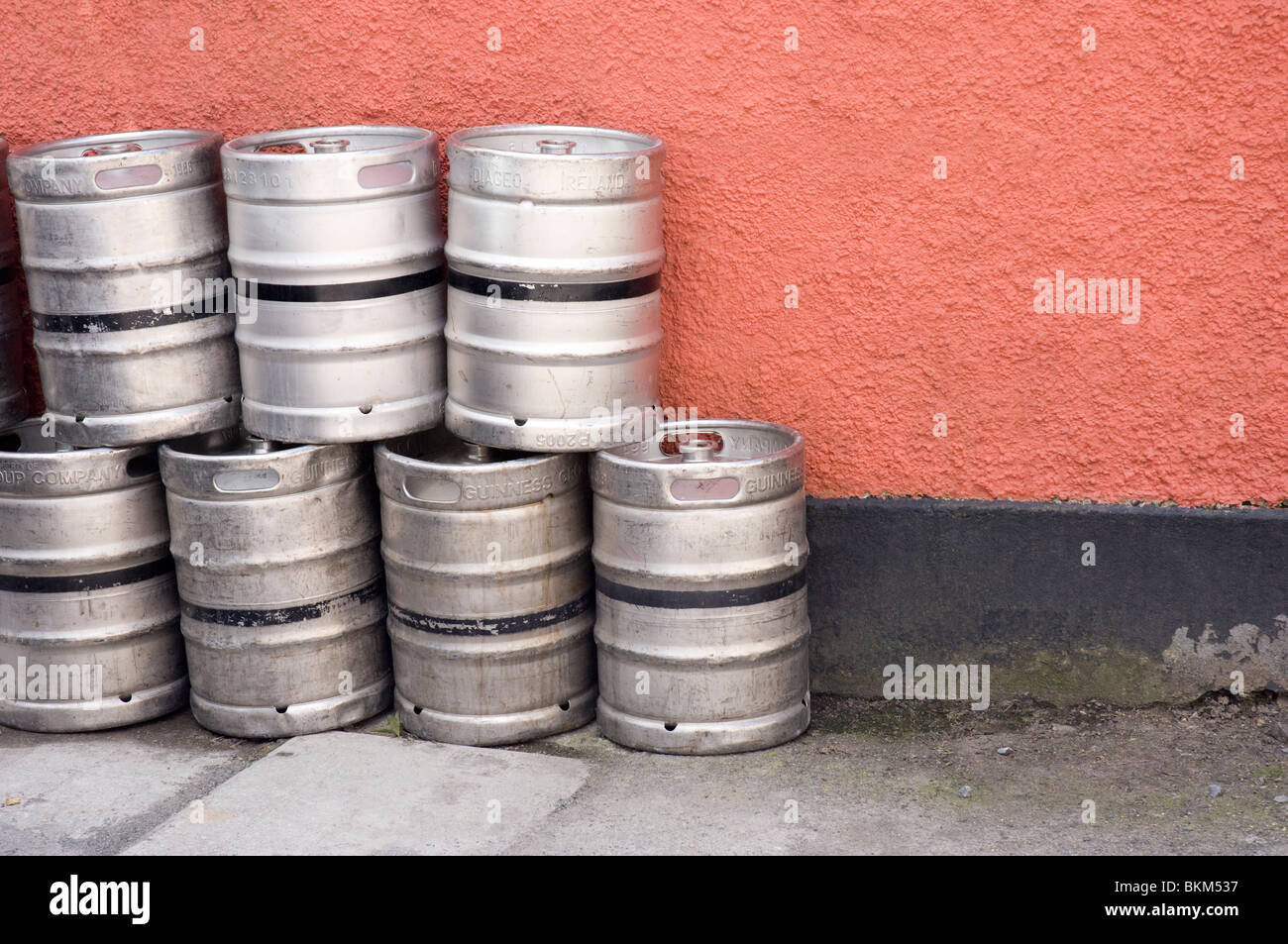 Beer kegs in Kilrush County Clare Ireland Stock Photo Alamy