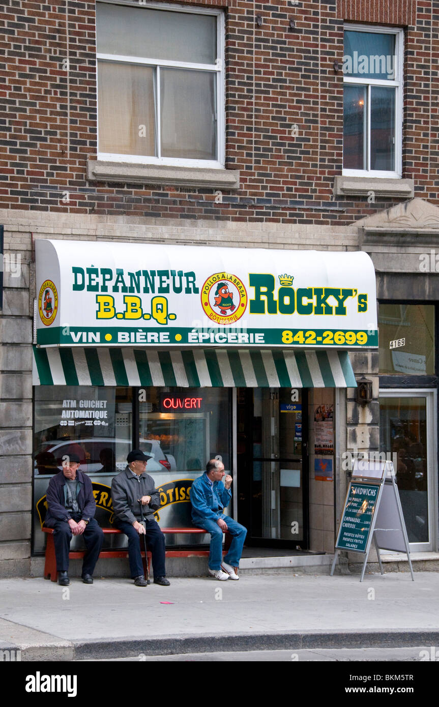 Storefront on boulevard Saint Laurent Montreal Stock Photo Alamy