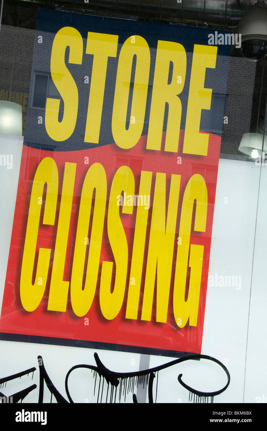 Store closing Stock Photo
