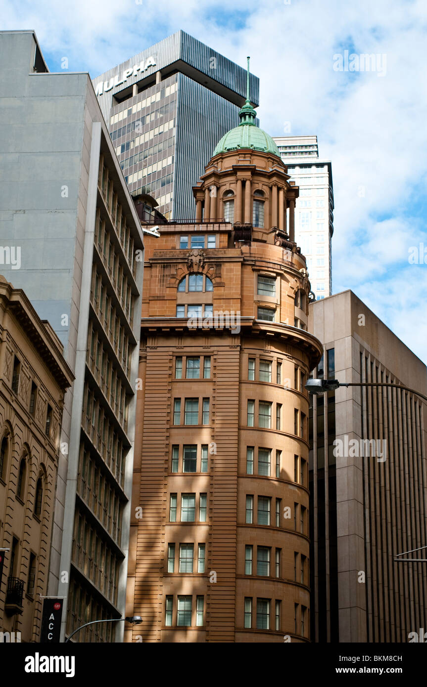 Old and new buildings, CBD, Sydney, Australia Stock Photo