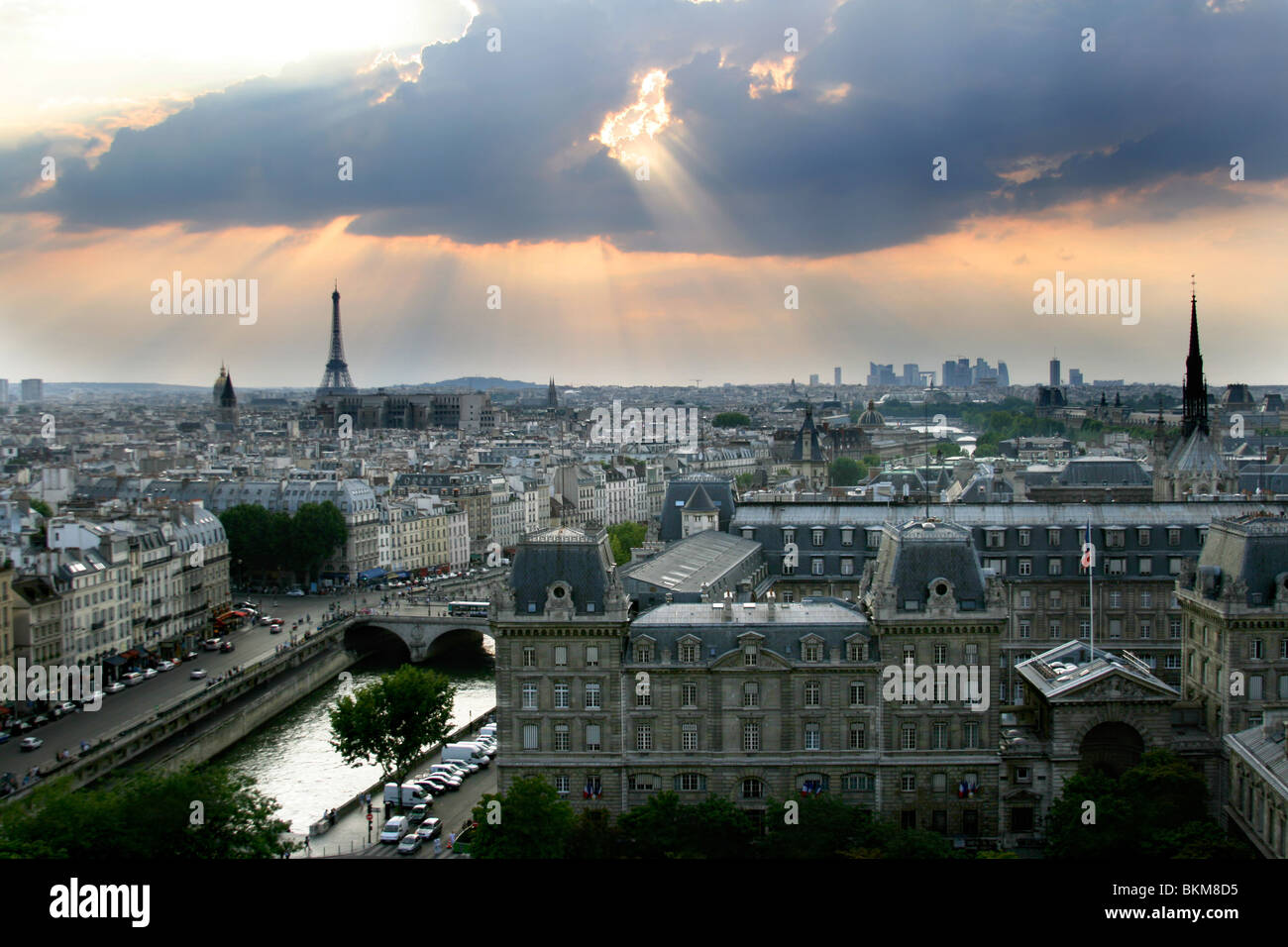 Romantic Paris, France Stock Photo