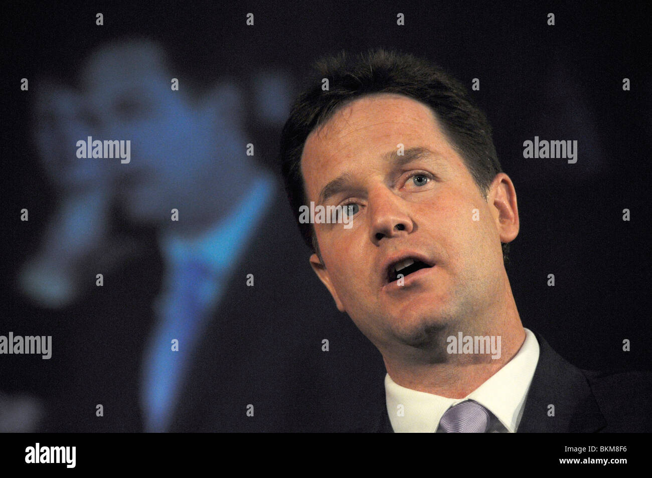 BRITISH DEPUTY PRIME MINISTER NICK CLEGG OF THE LIBERAL DEMOCRAT PARTY IN LONDON Stock Photo