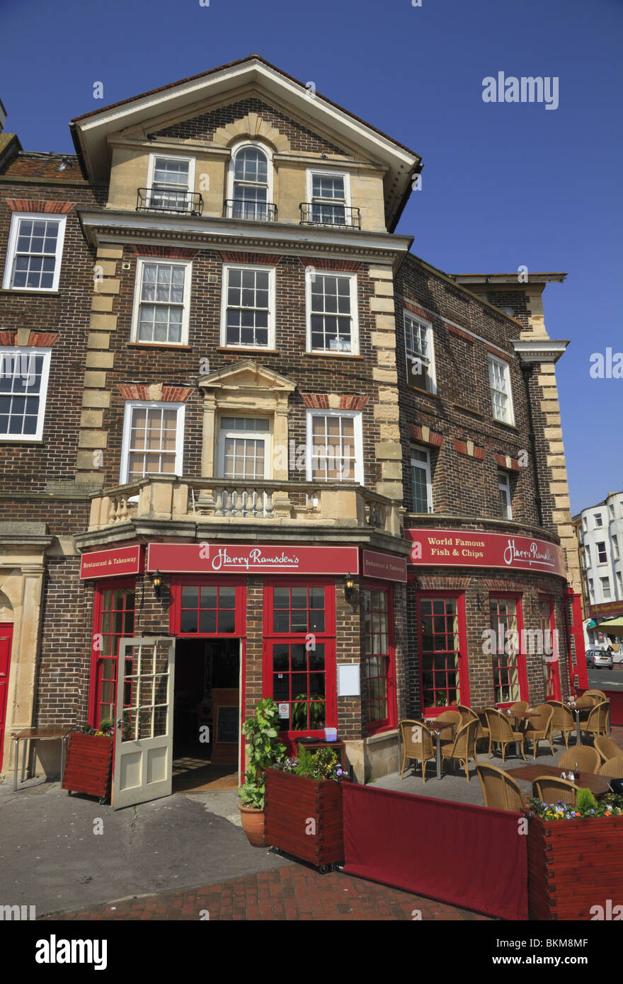 Harry Ramsden's traditional English Fish & Chip Shop on Eastbourne