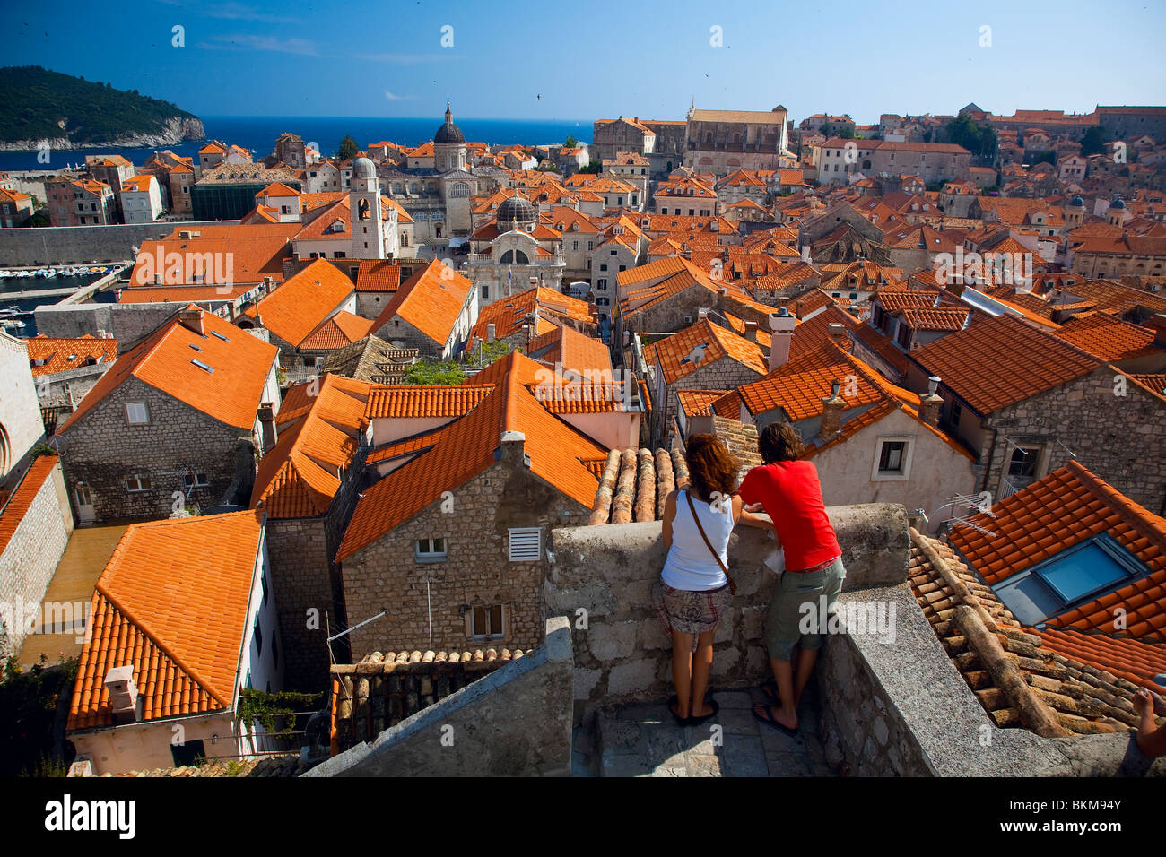Historical center of Dubrovnik, Croatia Stock Photo