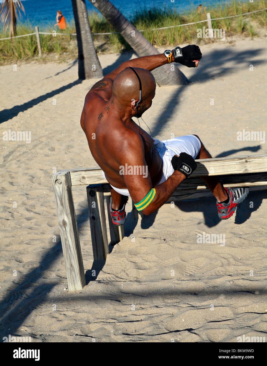 Fort Lauderdale;Florida;USA; by the Beach "FitTrail" Fitness Outdoor