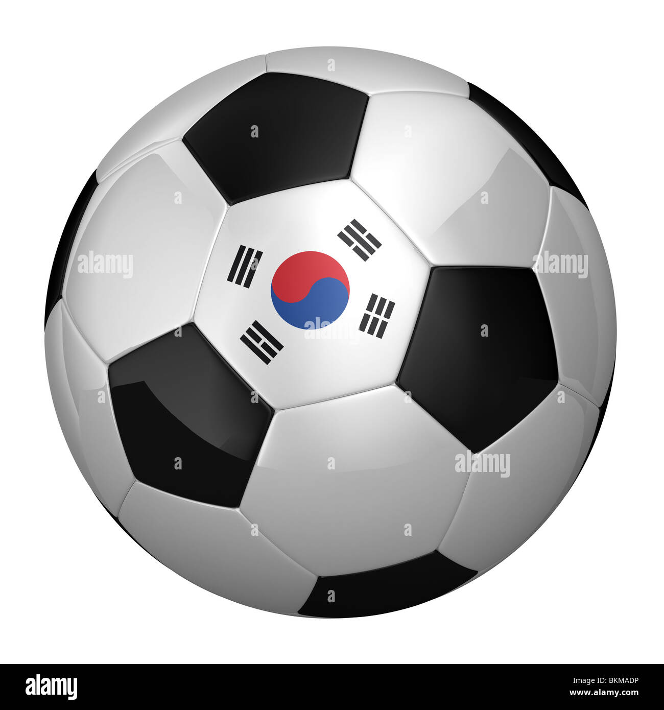 South Korean Soccer Ball Stock Photo