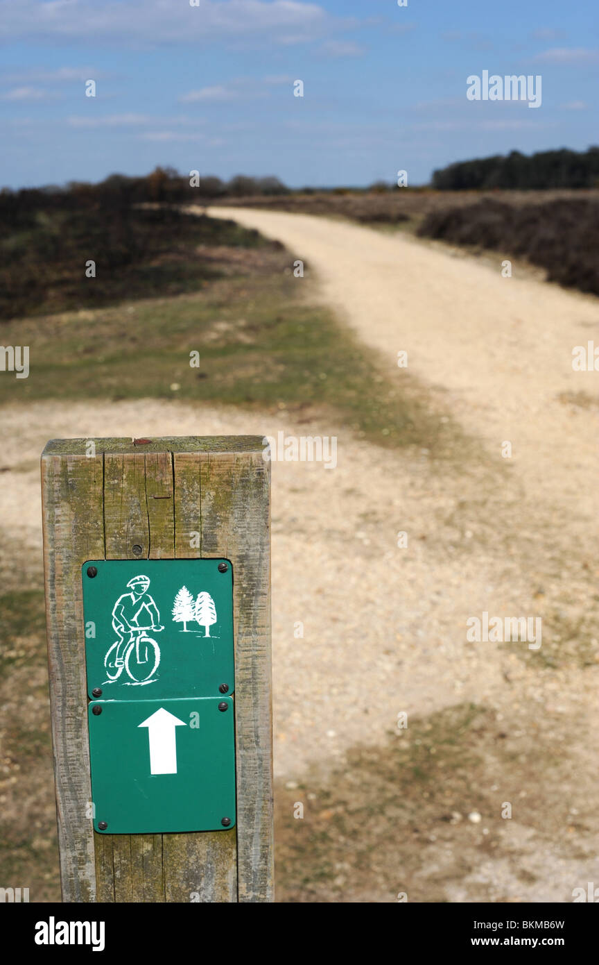 New forest bike trail hi-res stock photography and images - Alamy