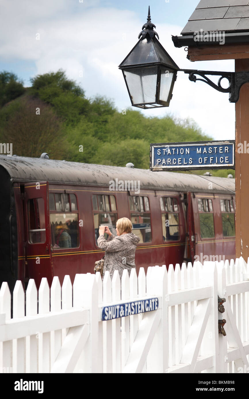 Bolton Abbey train station Stock Photo Alamy