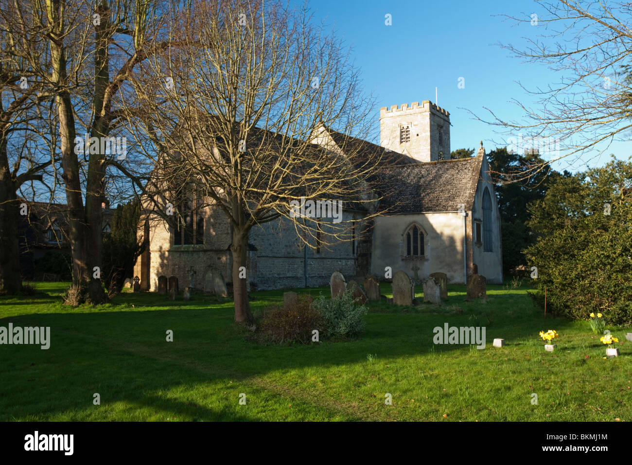 St Deny's church in the Oxfordshire village of Northmoor, Uk Stock Photo