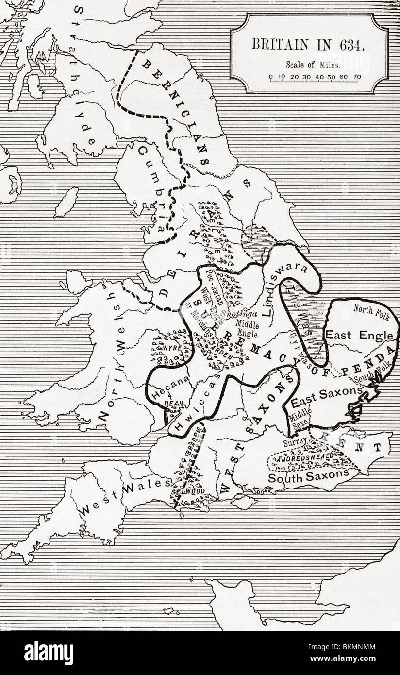 Map Of Britain In 634 The Northumbrian Kingdom 5 To 685 Stock Photo Alamy Map Of Britain In 634 The Northumbrian Kingdom 5 To 685 Stock Photo Alamy